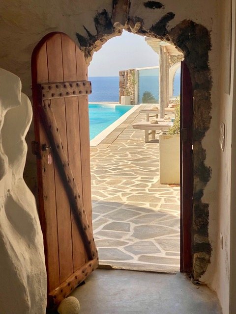 Scorcio verso la piscina